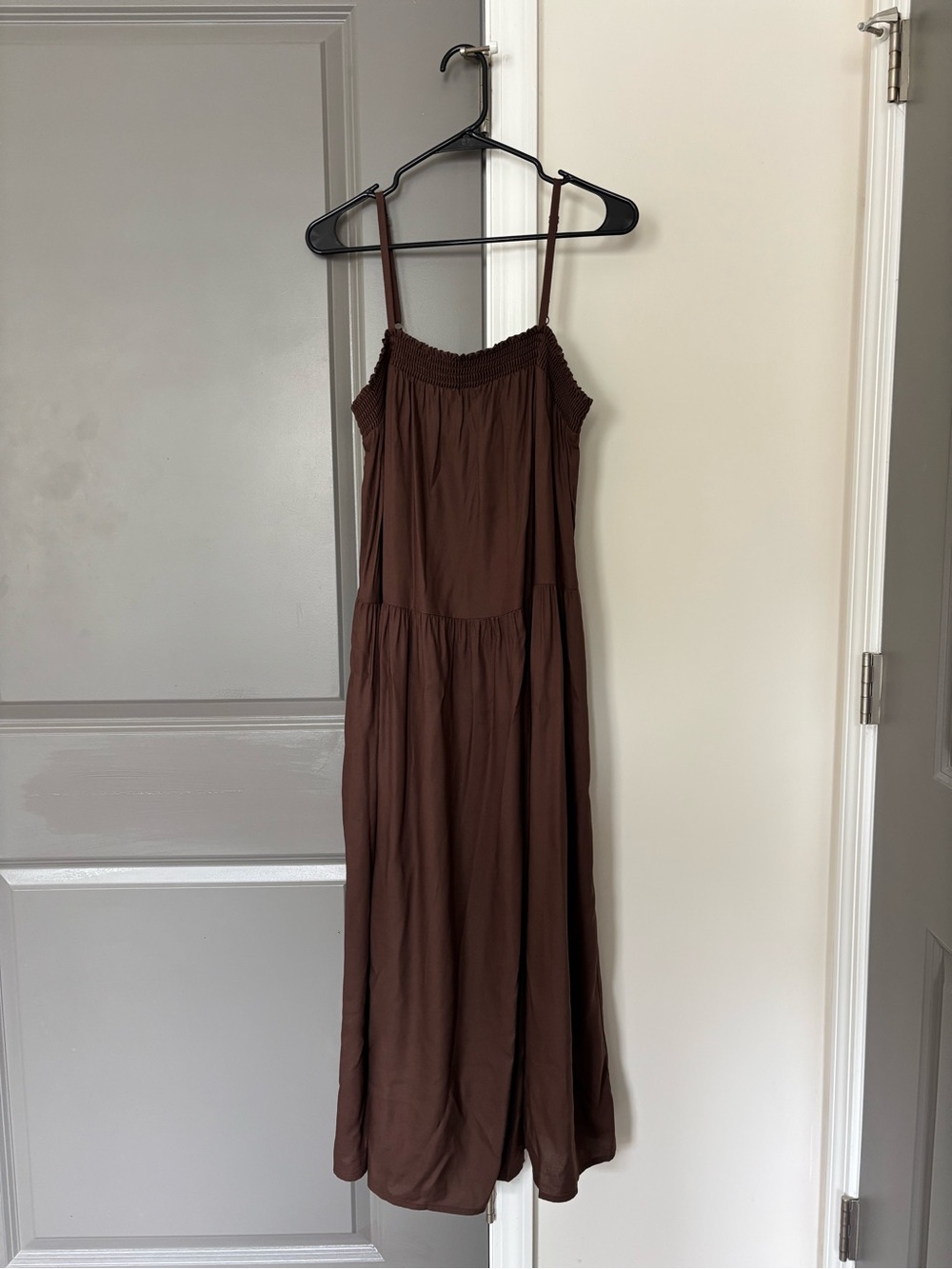 NWOT Old Navy Brown Boxy Midi Dress